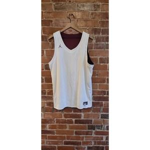 Air Jordan jumpman and white burgundy reversible rec jersey